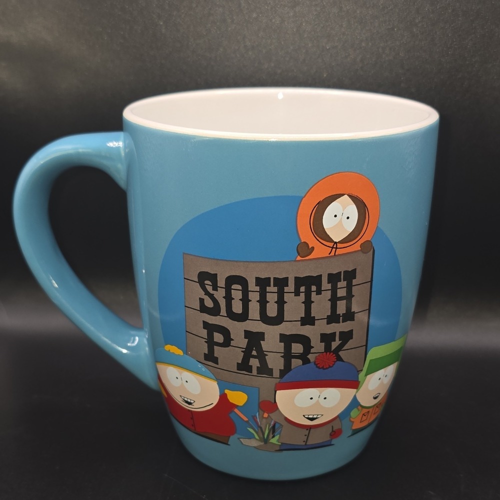 South‎ Park Characters Ceramic Coffee Mug Blue Multicolor Animation TV Show